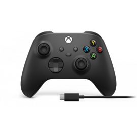 ФотоMicrosoft Xbox Series X | S Wireless Controller Carbon Black + USB Cable (XOA-0010, 1V8-00002) від магазину Manzana.ua