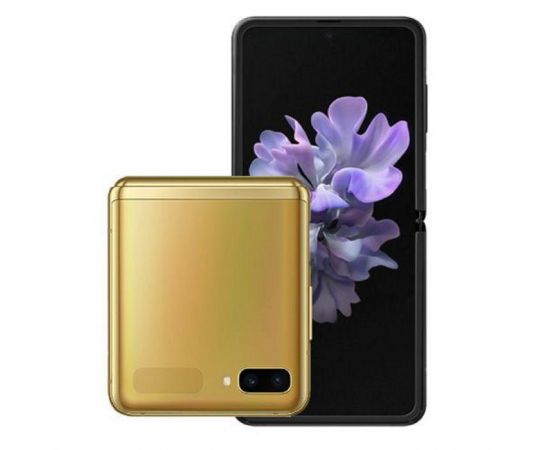 Фото Samsung Galaxy Z Flip SM-F700 8/256GB Mirror Gold, изображение 2 от магазина Manzana