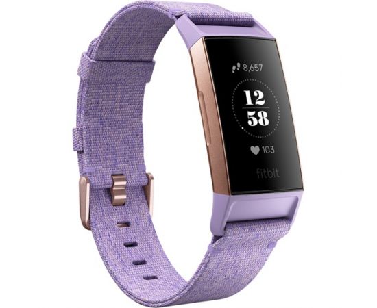 Фото Fitbit Charge 3 Special Edition Lavender Woven/Rose Gold от магазина Manzana