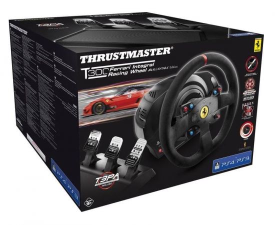 Фото Thrustmaster T300 Ferrari Integral RW Alcantara edition Black (4160652) + Thrustmaster TH8A Shifter, изображение 8 от магазина Manzana