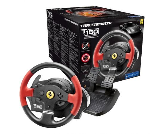 Фото Thrustmaster PC/PS3/PS4 T150 Ferrari Wheel with Pedals (4160630) от магазина Manzana