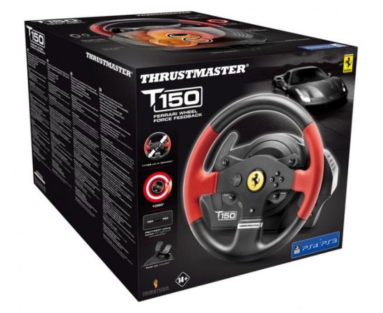 ФотоThrustmaster PC/PS3/PS4 T150 Ferrari Wheel with Pedals (4160630), зображення 6 від магазину Manzana.ua