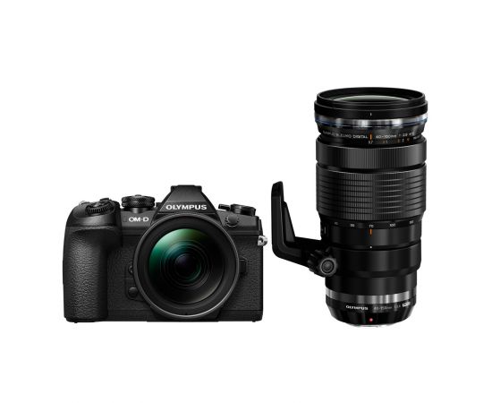 ФотоOlympus OM-D E-M1 Mark II kit (12-40mm + 40-150mm) Black від магазину Manzana.ua