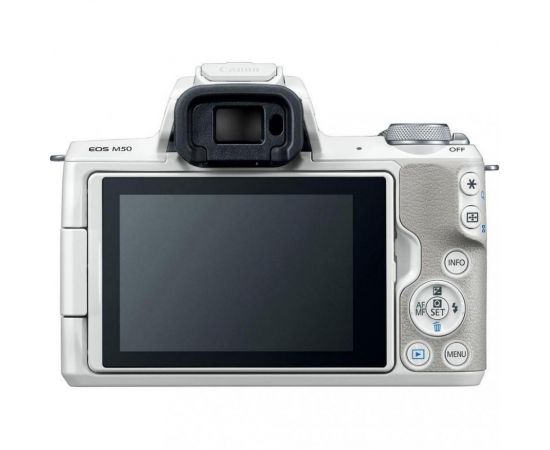 ФотоCanon EOS M50 kit (15-45mm) IS STM White + сумка, зображення 3 від магазину Manzana.ua