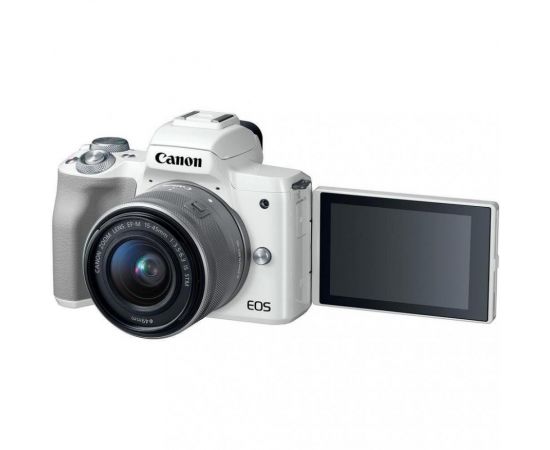 ФотоCanon EOS M50 kit (15-45mm) IS STM White + сумка, зображення 6 від магазину Manzana.ua
