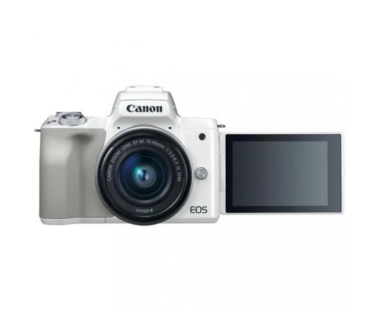 ФотоCanon EOS M50 kit (15-45mm) IS STM White + сумка, зображення 7 від магазину Manzana.ua