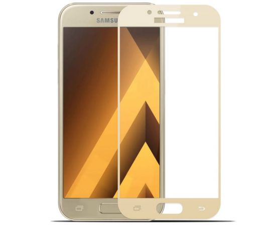 Фото3D стекло SCREEN PROTECTOR  для телефонов  Samsung A3  Цвет:Золото, зображення 2 від магазину Manzana.ua
