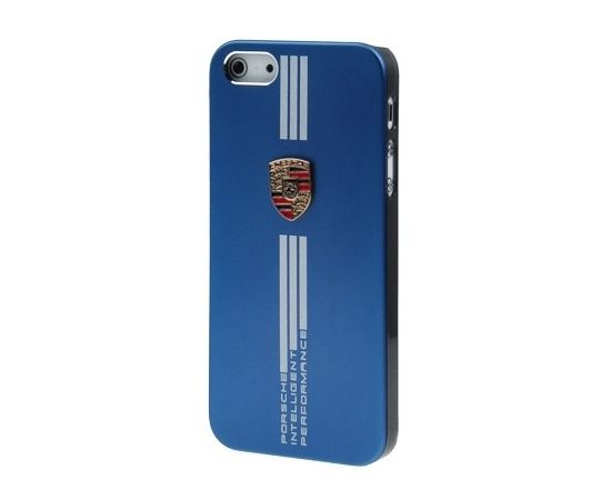 Фото Защитный чехол накладка Porsche Metal case for iPhone 5/5s blue от магазина Manzana