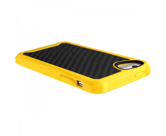Фото Чехол iTSkins Atom Matt Carbon для Apple iPhone 5 Yellow, изображение 3 от магазина Manzana