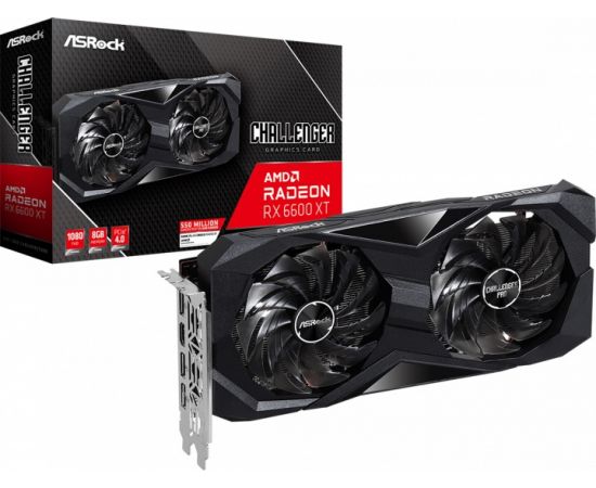 ФотоASRock Radeon RX 6600 XT Challenger D 8GB OC (RX 6600 XT CLD 8GO) від магазину Manzana.ua