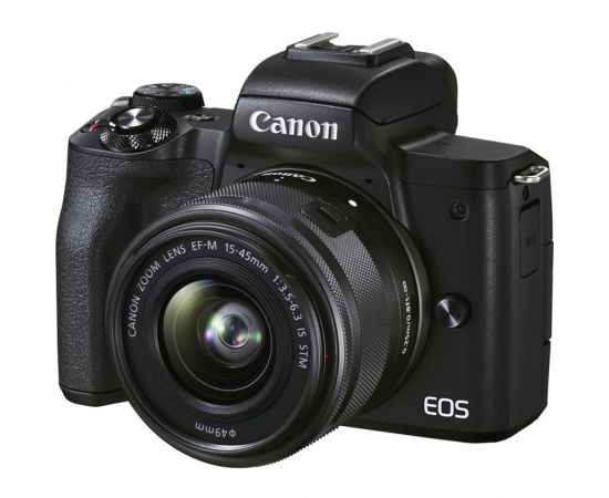 Фото Canon EOS M50 Mark II kit (15-45mm) IS STM Black (4728C043) от магазина Manzana