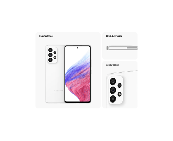 ФотоSamsung Galaxy A53 5G 8/256GB White (SM-A536BZWL), зображення 2 від магазину Manzana.ua