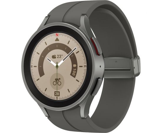 ФотоSamsung Galaxy Watch5 Pro 45mm Gray Titanium (SM-R920NZTA), зображення 3 від магазину Manzana.ua