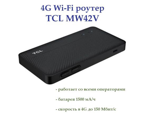 Фото4G / 3G + Wi-Fi роутер TCL LINKZONE MW42V від магазину Manzana.ua