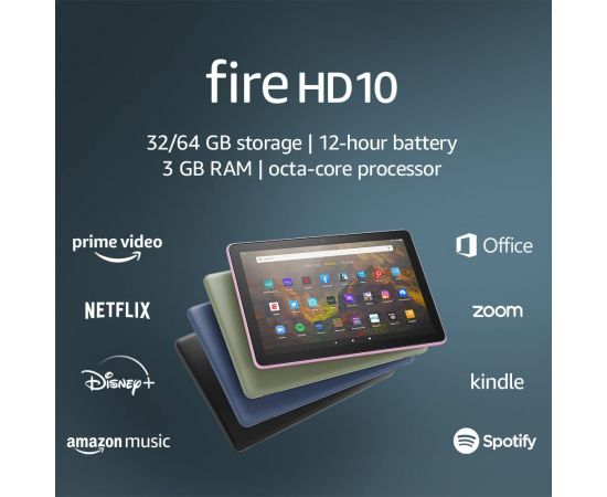 ФотоAmazon Fire HD 10 3/64 GB 2021 Black, зображення 7 від магазину Manzana.ua