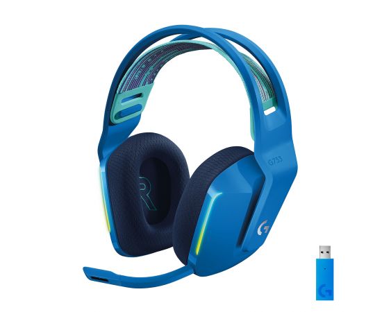 Фото Logitech Lightspeed Wireless RGB Gaming Headset G733 Blue (981-000943) от магазина Manzana