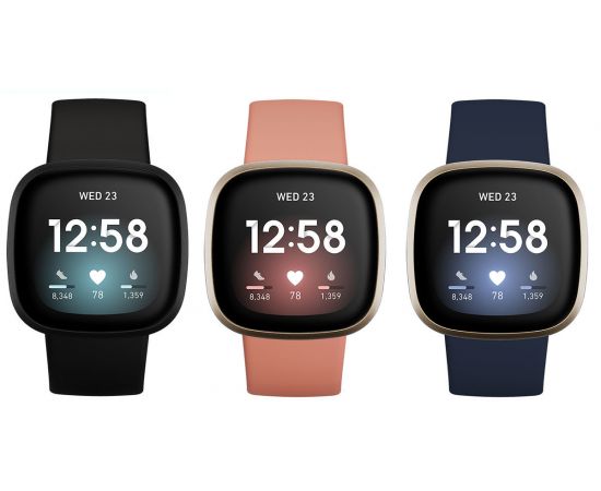 ФотоFitbit Versa 3 Black/Black Aluminum (FB511BKBK), зображення 5 від магазину Manzana.ua