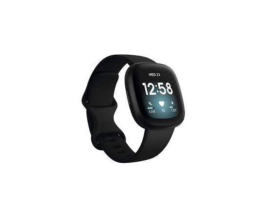 ФотоFitbit Versa 3 Black/Black Aluminum (FB511BKBK), зображення 2 від магазину Manzana.ua