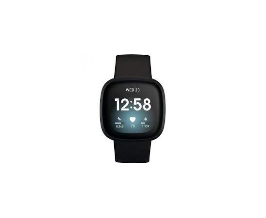 ФотоFitbit Versa 3 Black/Black Aluminum (FB511BKBK) від магазину Manzana.ua