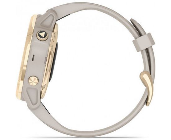 ФотоGarmin Fenix 6S Pro Solar Edition Light gold with light sand band (010-02409-11/10), зображення 5 від магазину Manzana.ua