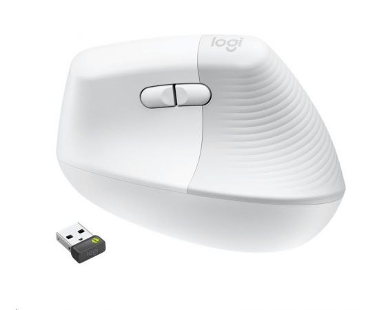 ФотоLogitech Lift for Mac Vertical Ergonomic Mouse Off White (910-006477), зображення 4 від магазину Manzana.ua