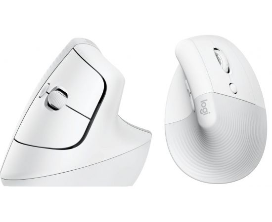 ФотоLogitech Lift for Mac Vertical Ergonomic Mouse Off White (910-006477), зображення 2 від магазину Manzana.ua