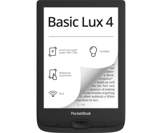 Фото PocketBook 618 Basic Lux 4, Black (PB618-P-CIS) от магазина Manzana