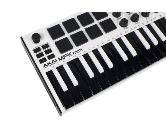 Фото AKAI MPK Mini MK3 White, изображение 2 от магазина Manzana