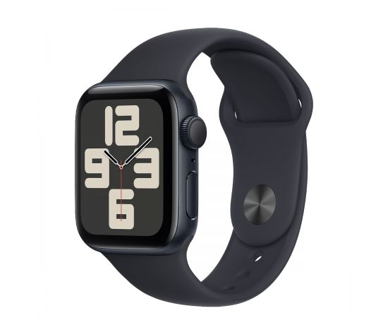 ФотоApple Watch SE 2 GPS 40mm Midnight Aluminium Case with Midnight Sport Band S/M (MR9X3), зображення 2 від магазину Manzana.ua