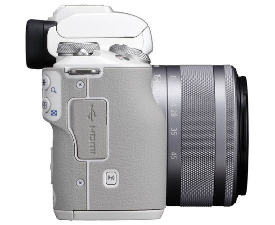 Фото Canon EOS M50 kit (15-45mm) IS STM White, изображение 3 от магазина Manzana
