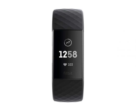 Фото Fitbit Charge 3 Black/Graphite FB409GMBK , изображение 2 от магазина Manzana