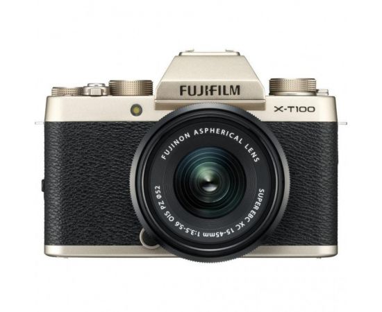 Фото Fujifilm X-T100 kit (15-45mm) Gold, изображение 4 от магазина Manzana