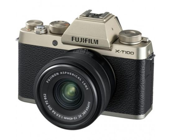 Фото Fujifilm X-T100 kit (15-45mm) Gold от магазина Manzana