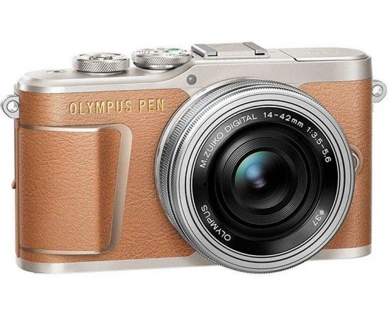 Фото Olympus PEN E-PL9 kit (14-42mm) Brown от магазина Manzana