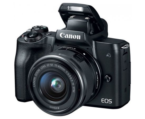 ФотоCanon EOS M50 kit (15-45mm) IS STM Black + сумка SB 130 від магазину Manzana.ua